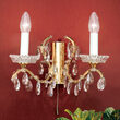 Aplica moderna cristal alama Aur 24k 2xE14/40W, Hirohito WA 2-195/2 Gold Orion